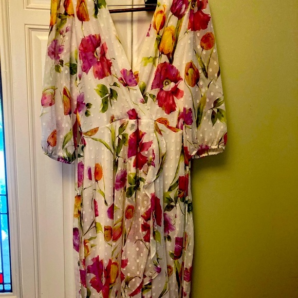 Women’s Maison Tara floral dress size 14 - Picture 13 of 16